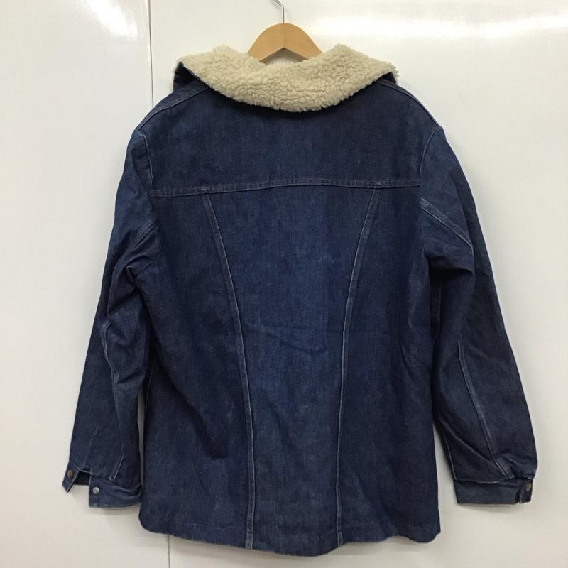 ラングラー Wrangler ジャケット、上着 ジャケット、ブレザー デニムジャケット Gジャン アウター カジュアルジャケット L ロゴ、文字 インディゴ / インディゴ /  メンズ USED 古着 中古 10131441