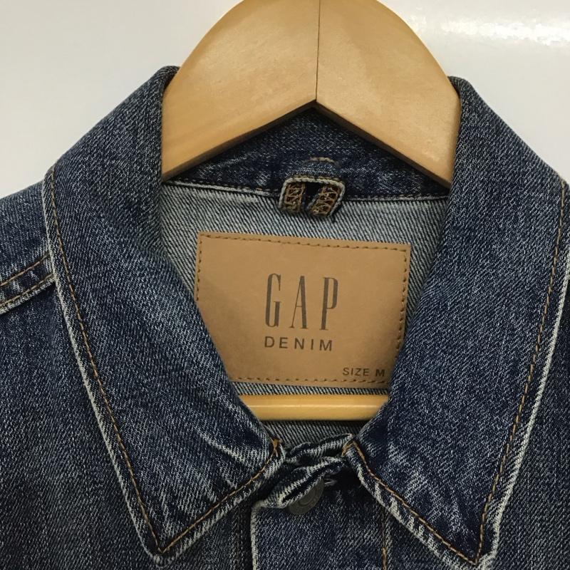 ギャップ GAP ジャケット、上着 ジャケット、ブレザー デニムジャケット Gジャン アウター カジュアルジャケット M 無地 インディゴ / インディゴ /  メンズ USED 古着 中古 10143130