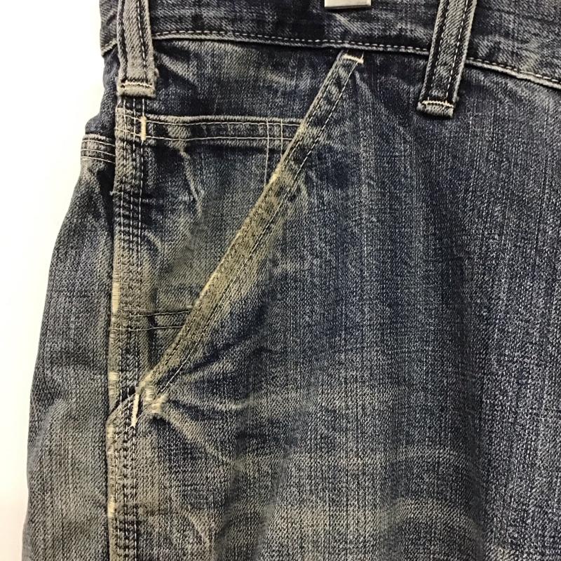 ディッキーズ Dickies パンツ デニム、ジーンズ デニムパンツ ワイドパンツ カジュアルパンツ 34インチ 無地 インディゴ / インディゴ /  メンズ USED 古着 中古 10137979