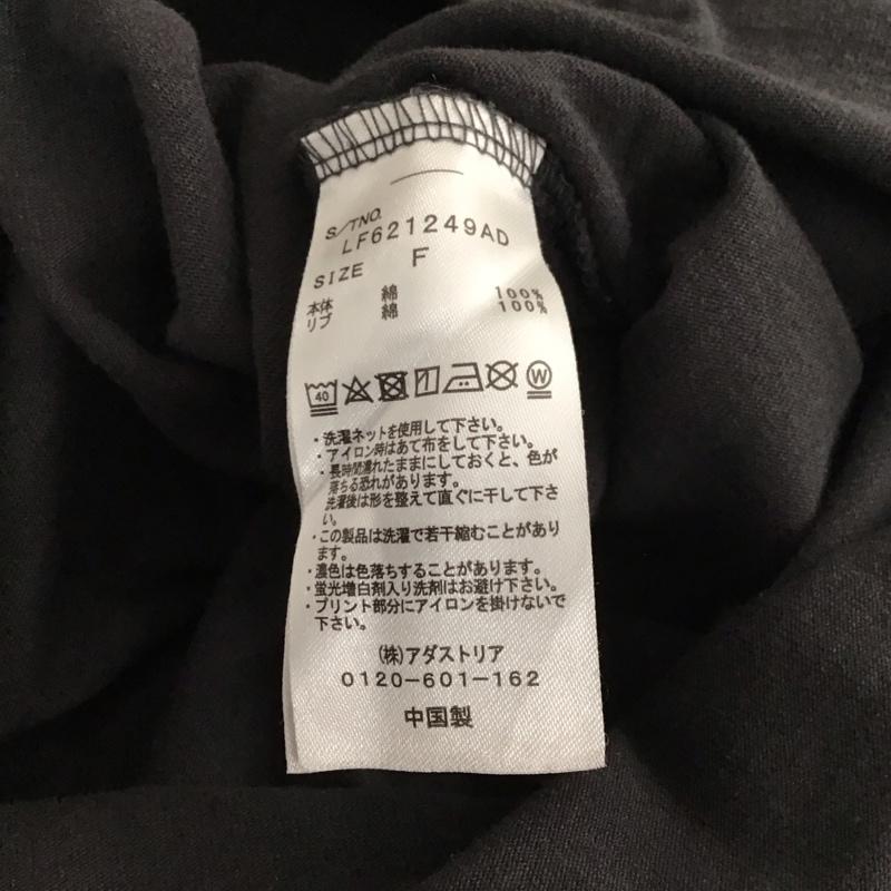ローリーズファーム LOWRYS FARM Tシャツ 七分袖 FREE 無地 X ロゴ、文字 黒 / ブラック /  レディース USED 古着 中古 10150917