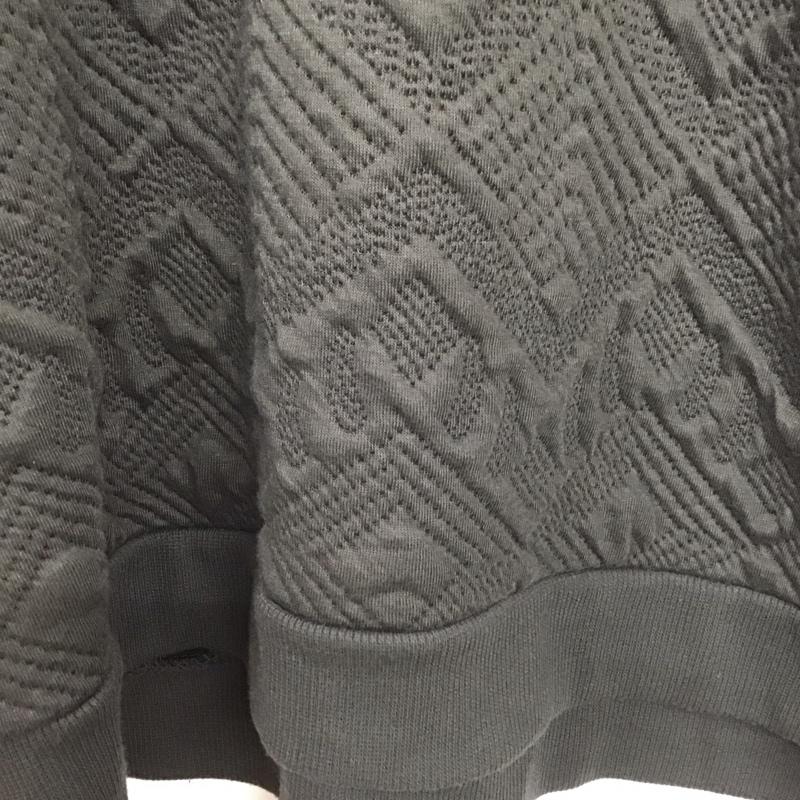 ザラ ZARA トレーナー 長袖 長袖トレーナー スウェット クルーネック プルオーバー L 総柄 黒 / ブラック /  レディース USED 古着 中古 10138838