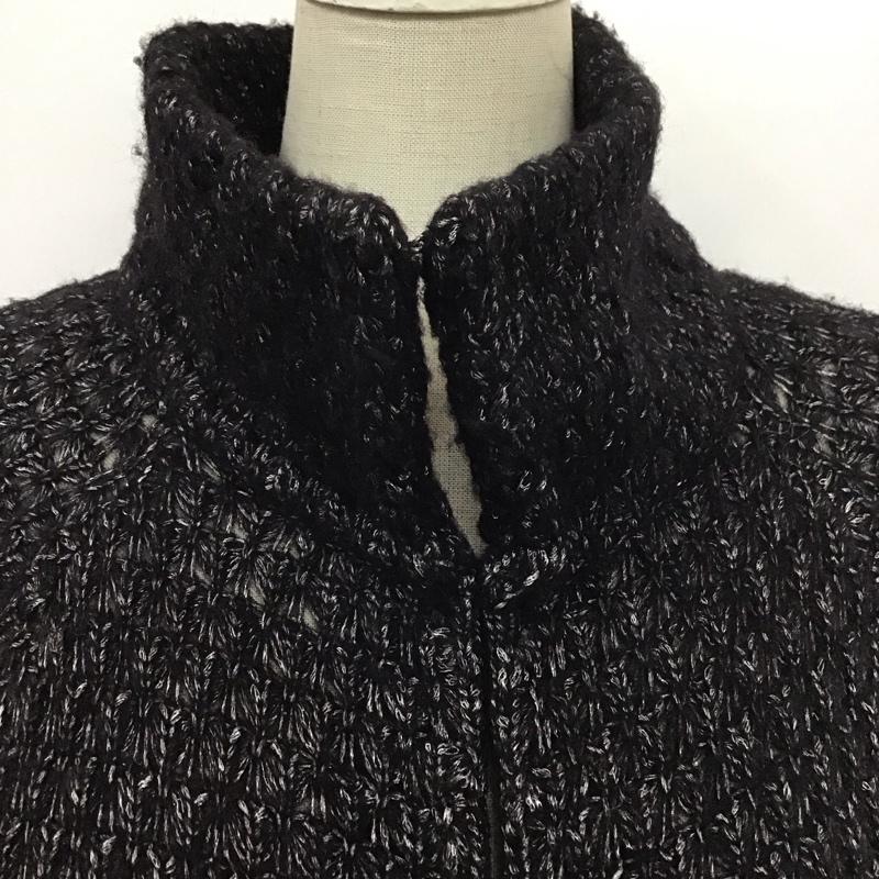 ザラ ZARA コート コート一般 3978 934 800 ニットコート ロング丈 M 無地 黒 / ブラック /  レディース USED 古着 中古 10124987