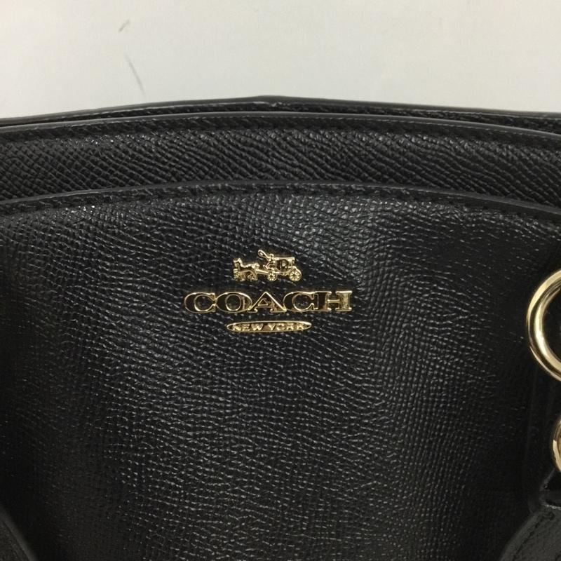 コーチ COACH ハンドバッグ ハンドバッグ F57847 2WAY ショルダーバッグ ロゴ、文字 黒 / ブラック /  レディース USED 古着 中古 10147145