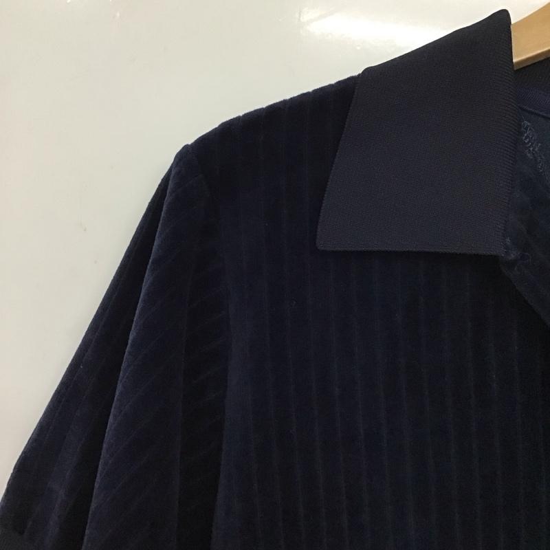 フレッドペリー FRED PERRY ポロシャツ 半袖 F5386 ベロアポロ スキッパーポロ ワンポイント 紺 / ネイビー /  レディース USED 古着 中古 10138691