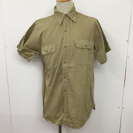 ビッグヤンク BIG YANK シャツ、ブラウス 半袖 半袖シャツ カラーシャツ 半袖カットソー 無地シャツ 無地 ベージュ / ベージュ /  メンズ USED 古着 中古 10108510