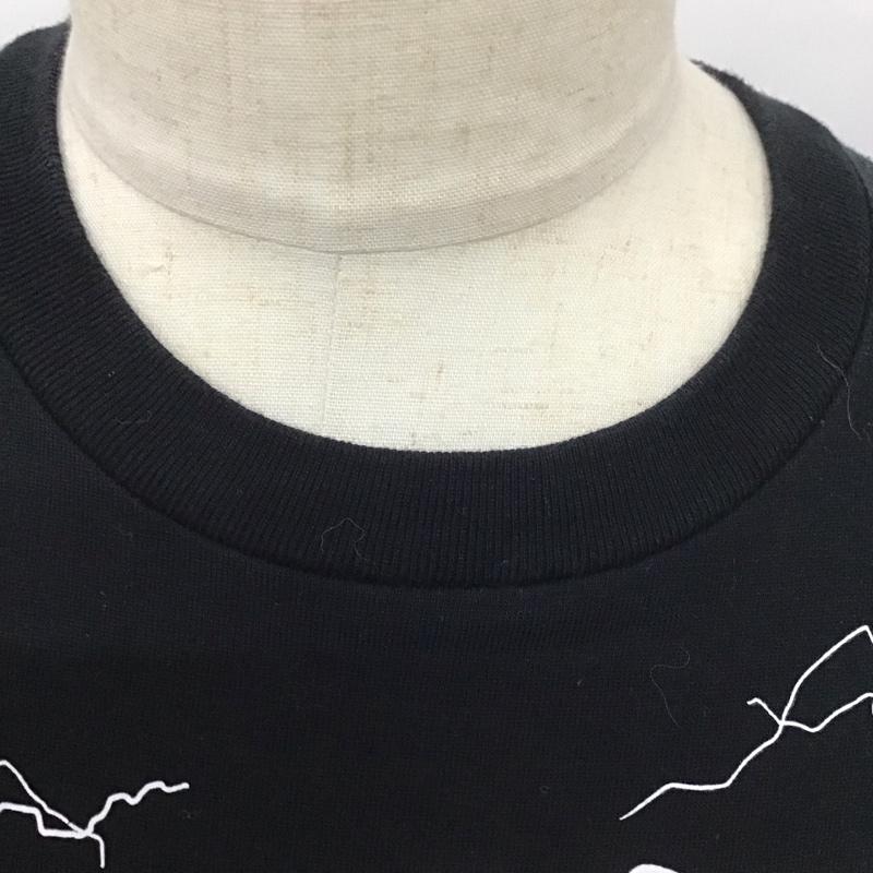 バックサイドオブトーキョー backside of tokyo Tシャツ 半袖 半袖カットソー プリントTシャツ クルーネックカットソー プリント 黒 / ブラック /  メンズ USED 古着 中古 10124460