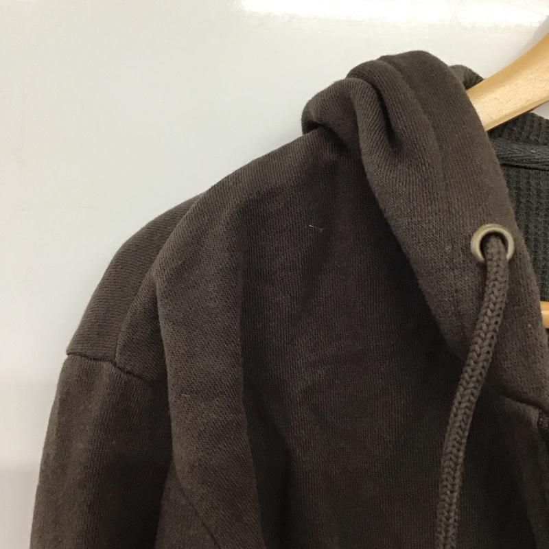 ディッキーズ Dickies パーカー 長袖 ジップアップパーカー 長袖パーカー カジュアルジャケット S 無地 茶 / ブラウン /  メンズ USED 古着 中古 10141422