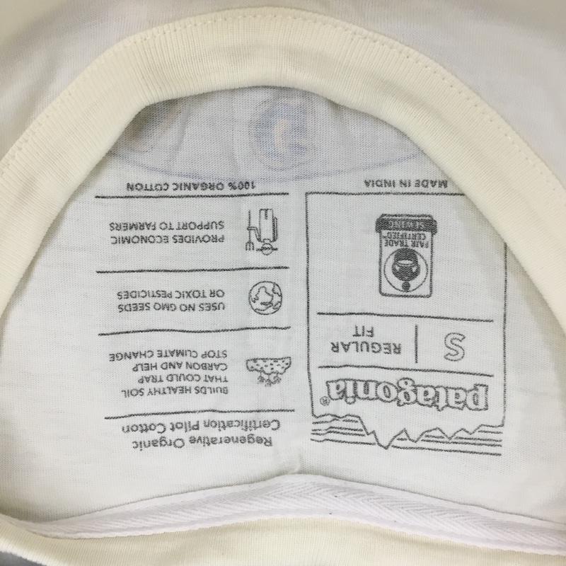パタゴニア patagonia Tシャツ 半袖 S プリント アイボリー / アイボリー /  メンズ USED 古着 中古 10120715