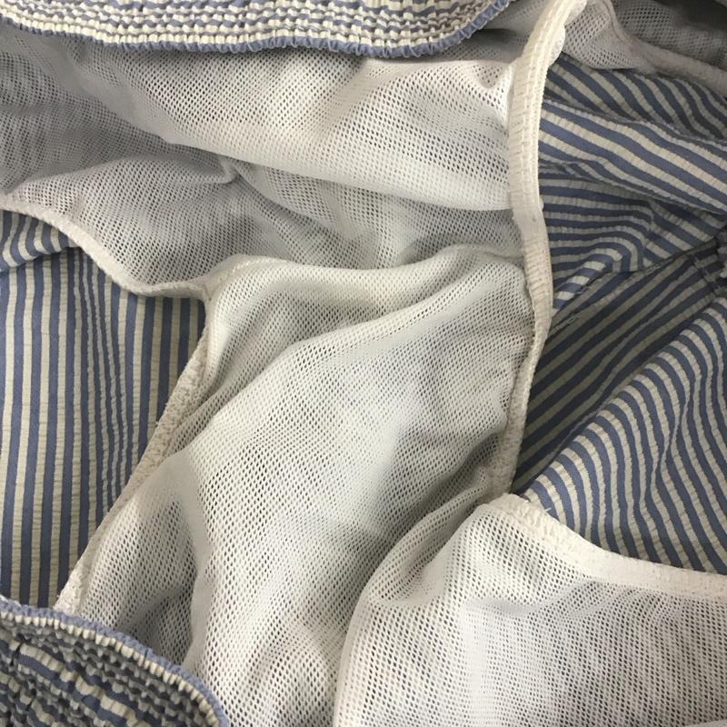 ポロバイラルフローレン Polo by RALPH LAUREN パンツ ショートパンツ L ストライプ 白 / ホワイト / X 水色 / ライトブルー /  メンズ USED 古着 中古 10108082