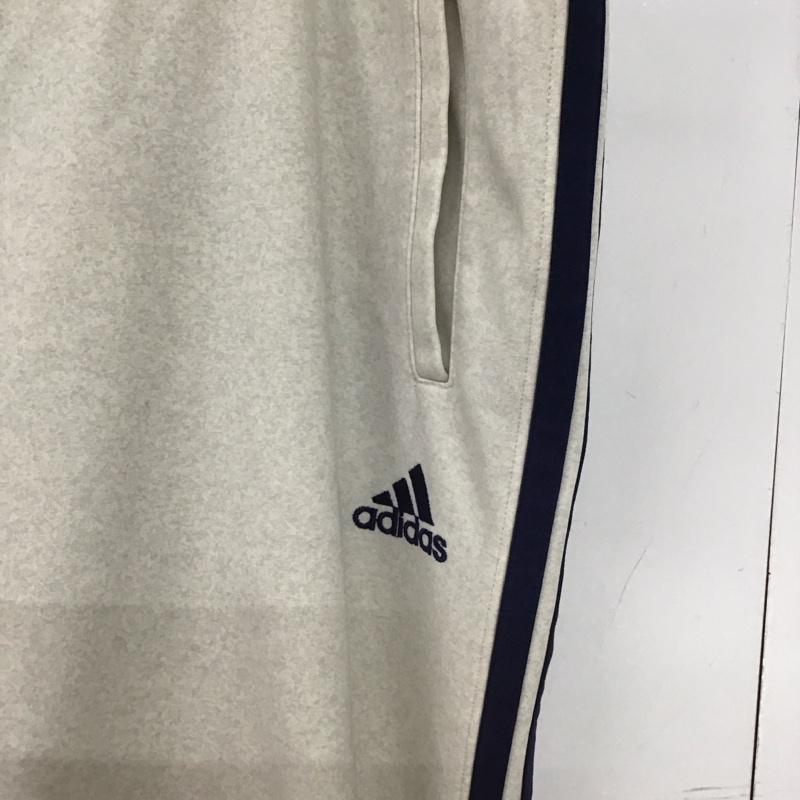 アディダス adidas パンツ ワークパンツ、ペインターパンツ ワークパンツ ワイドパンツ カジュアルパンツ ジャージ ロゴ、文字 アイボリー / アイボリー /  メンズ USED 古着 中古 10150607