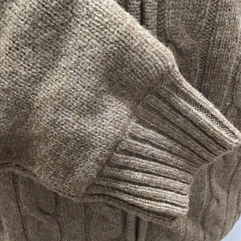 エルエルビーン L.L.Bean パーカー 長袖 273636 ニット フルジップ 裏フリース ジャパンフィット タグ付き M  茶 / ブラウン /  メンズ USED 古着 中古 10112402