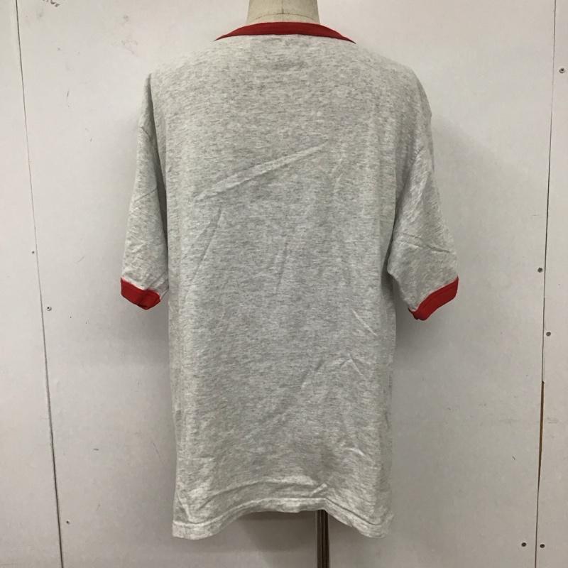 チャンピオン Champion Tシャツ 半袖 半袖カットソー プリントTシャツ クルーネックカットソー L ロゴ、文字 灰 / グレー /  メンズ USED 古着 中古 10127128