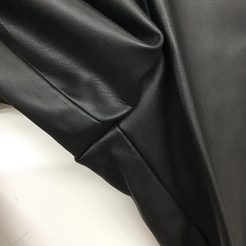 ザラ ZARA ボトムス ボトムス 7102 154 800 フェイクレザーパンツ L 無地 黒 / ブラック /  レディース USED 古着 中古 10120864