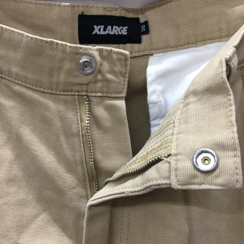 エクストララージ XLARGE パンツ ワークパンツ、ペインターパンツ カーゴパンツ カジュアルパンツ ワイドパンツ ワークパンツ ミリタリーパンツ 30インチ 無地 ベージュ / ベージュ /  メンズ USED 古着 中古 10111921