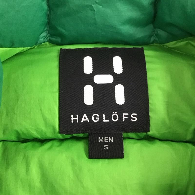 ホグロフス HAGLOFS ベスト ベスト ダウンベスト ノースリーブカットソー ジップアップジャケット S ロゴ、文字 緑 / グリーン /  メンズ USED 古着 中古 10106811