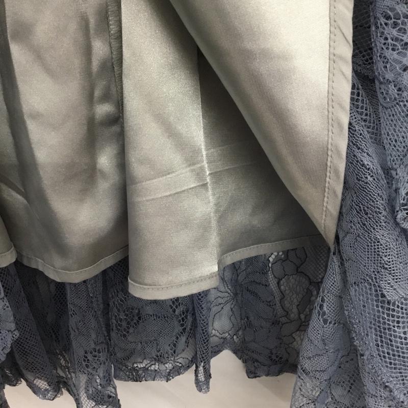 プロポーションボディドレッシング PROPORTION BODY DRESSING スカート ロングスカート 121-1120408 レースフレアスカート M レース柄 青 / ブルー /  レディース USED 古着 中古 10144672