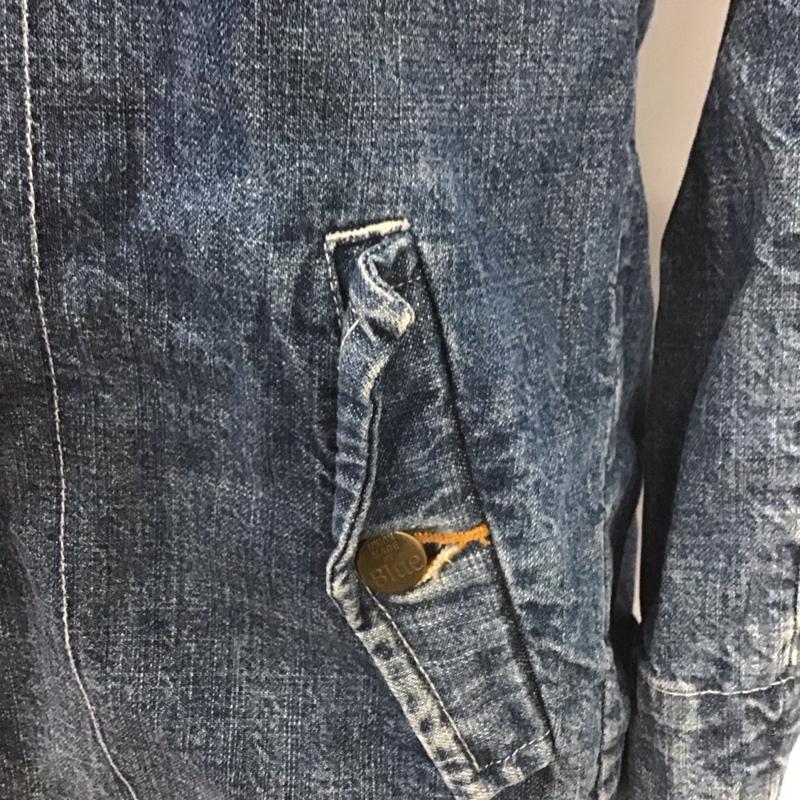 古着 USED ジャケット、上着 ジャケット、ブレザー R2078 デニムジャケット ROYAL BLUE L 無地 青 / ブルー /  メンズ USED 古着 中古 10106933