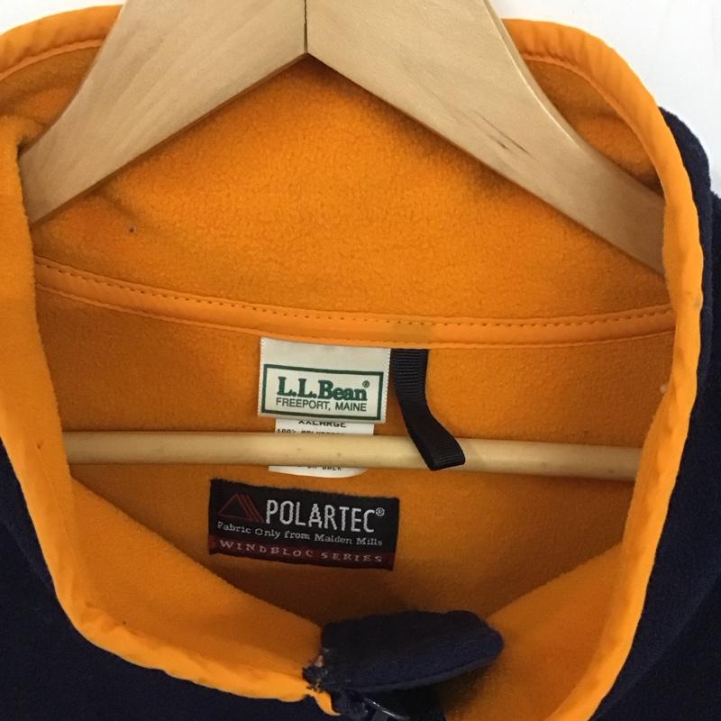 エルエルビーン L.L.Bean ジャケット、上着 ジャケット、ブレザー ジップアップジャケット フリースジャケット アウター XXL 無地 紺 / ネイビー /  メンズ USED 古着 中古 10130637