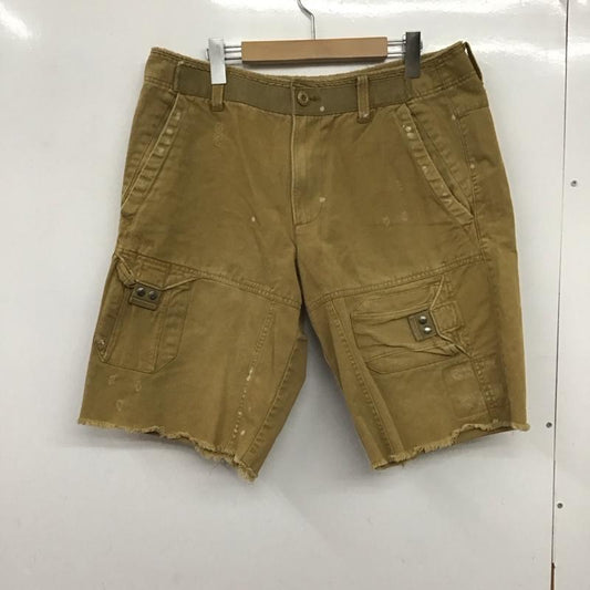 アルマーニ ARMANI パンツ ショートパンツ ショートパンツ ハーフパンツ カジュアルパンツ 33インチ ロゴ、文字 ベージュ / ベージュ /  メンズ USED 古着 中古 10137862