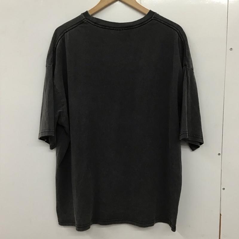 ワイルドシングス WILD THINGS Tシャツ 半袖 半袖カットソー プリントTシャツ クルーネックカットソー L ロゴ、文字 灰 / グレー /  メンズ USED 古着 中古 10133168