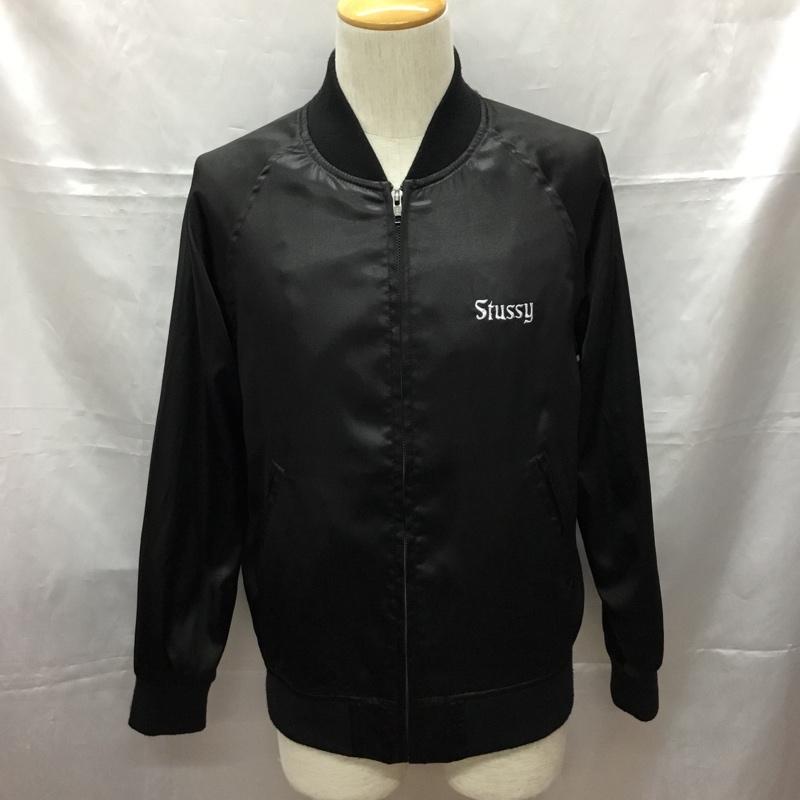 ステューシー STUSSY ジャケット、上着 ジャンパー、ブルゾン ジップアップジャケット ジャンパー ジャケット カジュアルジャケット アウター S ロゴ、文字 黒 / ブラック /  メンズ USED 古着 中古 10108769