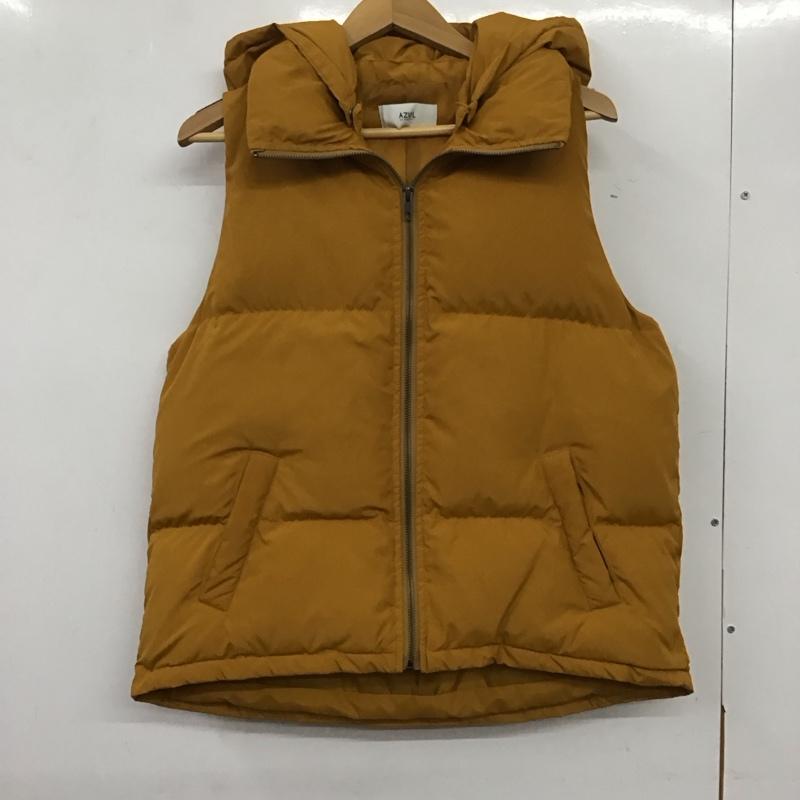 アズールバイマウジー AZUL BY MOUSSY ベスト ベスト 250bAZ30-305I スタイルアップ中綿ベスト M 無地 黄 / イエロー /  レディース USED 古着 中古 10137382
