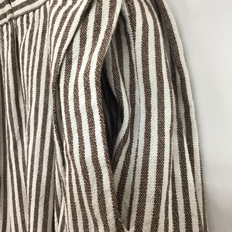 サマンサモスモス Samansa Mos2 ボトムス ボトムス FREE ストライプ 白 / ホワイト / X 茶 / ブラウン /  レディース USED 古着 中古 10129453