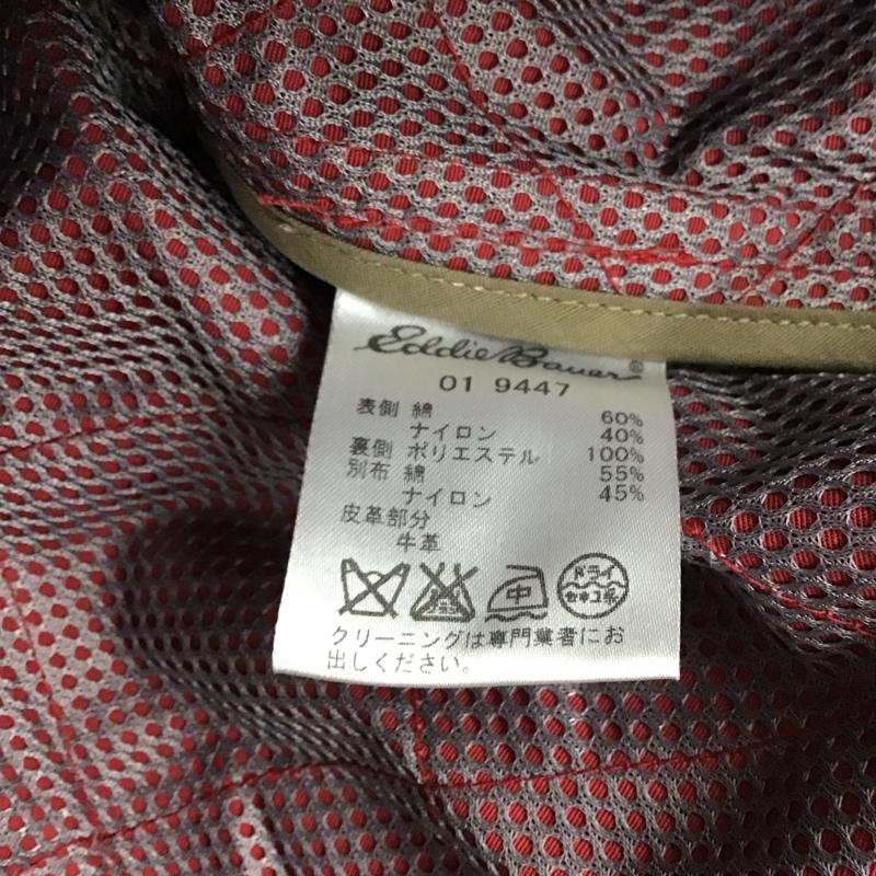 エディーバウアー Eddie Bauer ジャケット、上着 ジャンパー、ブルゾン ジップアップジャケット ジャンパー ジャケット カジュアルジャケット アウター M ロゴ、文字 えんじ / ワインレッド /  メンズ USED 古着 中古 10113600