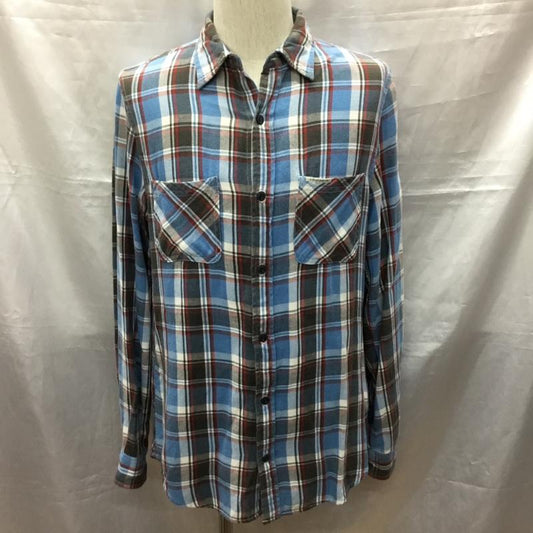 デニム アンド サプライ DENIM & SUPPLY シャツ、ブラウス 長袖 長袖シャツ カラーシャツ ポケットシャツ 長袖カットソー チェックシャツ S チェック マルチカラー / マルチカラー /  メンズ USED 古着 中古 10117542