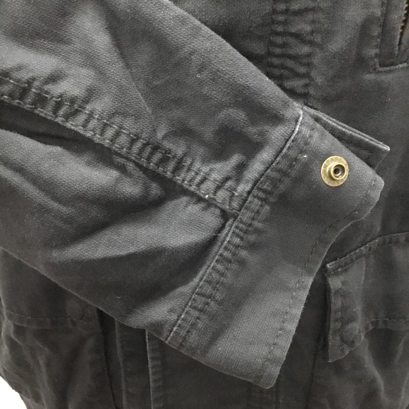 ビームス BEAMS ジャケット、上着 ジャンパー、ブルゾン bmj-211-sb3100-1/2 ミリタリージャケット ジップアップジャケット アウター L 無地 黒 / ブラック /  メンズ USED 古着 中古 10108746
