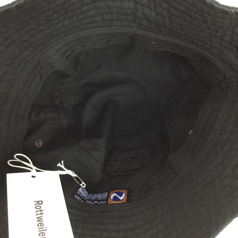 ロットワイラー ROTTWEILER 帽子 ハット RW26S0734 SURF ACADEMY HAT バケットハット ONE SIZE ロゴ、文字 黒 / ブラック /  メンズ USED 古着 中古 10150538