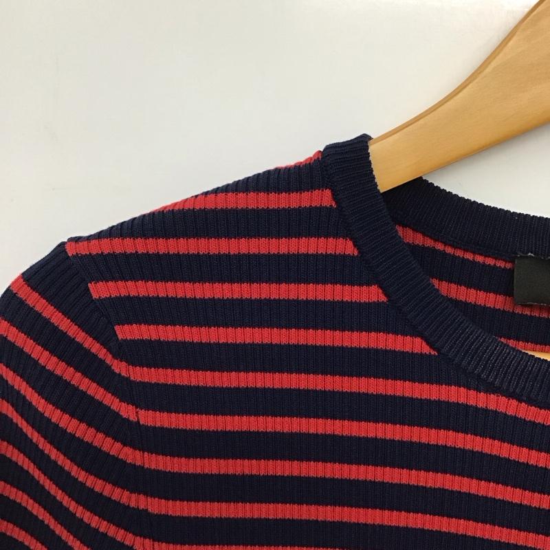 ザラ ZARA カットソー 半袖 ボーダー M ボーダー柄 マルチカラー / マルチカラー /  レディース USED 古着 中古 10149091