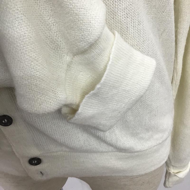 ラコステ LACOSTE カーディガン 長袖 M 無地 白 / ホワイト /  メンズ USED 古着 中古 10105687