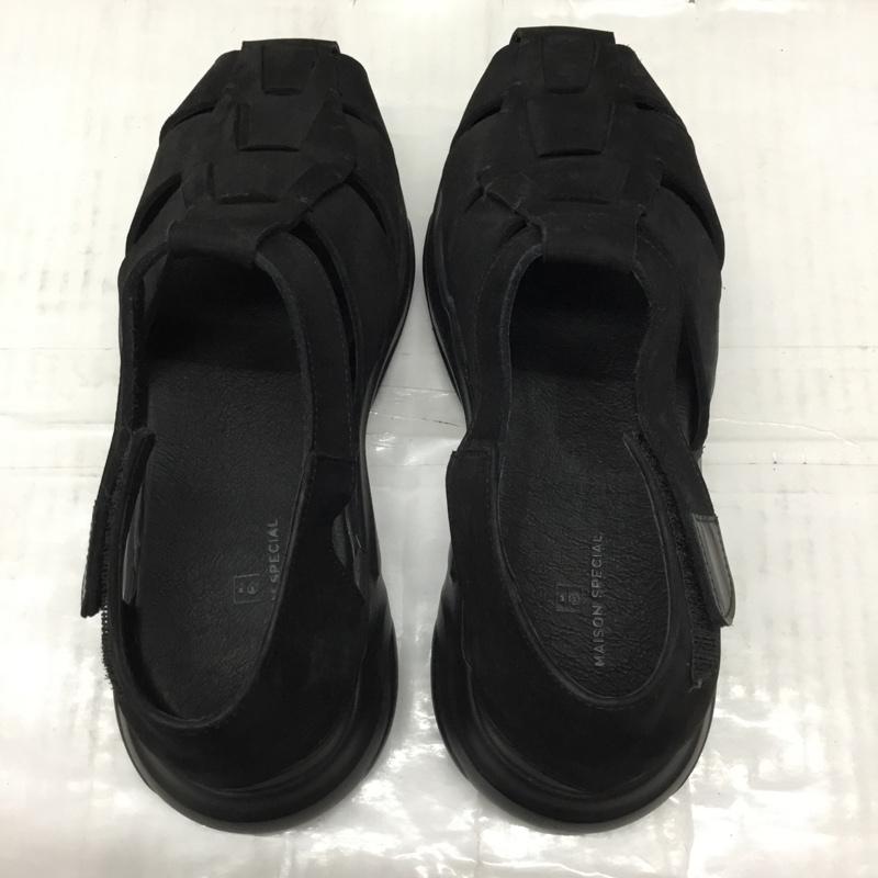 メゾンスペシャル MAISON SPECIAL サンダル サンダル グルカダッドサンダル 40 無地 黒 / ブラック /  メンズ USED 古着 中古 10106884