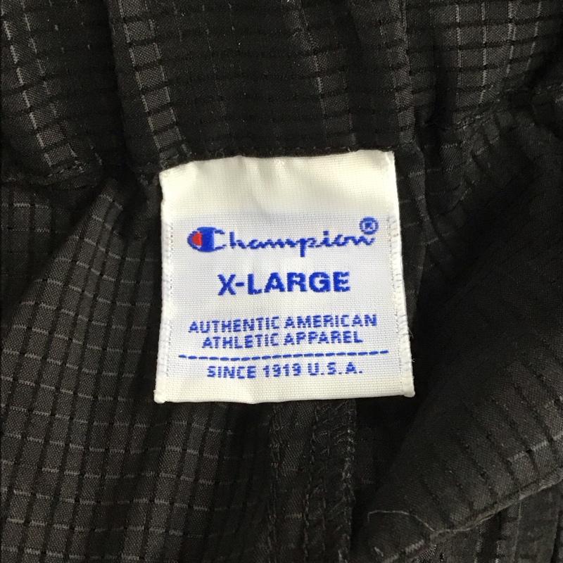 チャンピオン Champion パンツ ワークパンツ、ペインターパンツ c3-ms213 パンツ ナイロンパンツ XL ロゴ、文字 黒 / ブラック /  メンズ USED 古着 中古 10146965