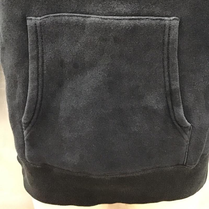 チャンピオン Champion パーカー 長袖 フーディー M 無地 黒 / ブラック /  メンズ USED 古着 中古 10123395