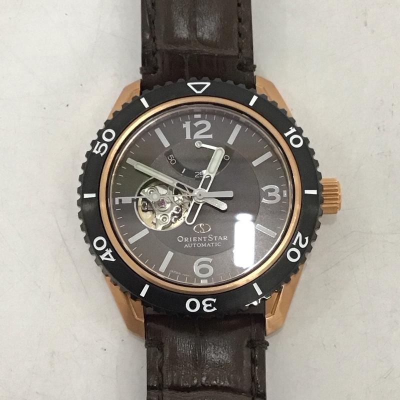 オリエントスター ORIENTSTAR 腕時計 アナログ（自動巻き） RK-AT0103Y スポーツ セミスケルトン ロゴ、文字 茶 / ブラウン /  メンズ USED 古着 中古 10134427