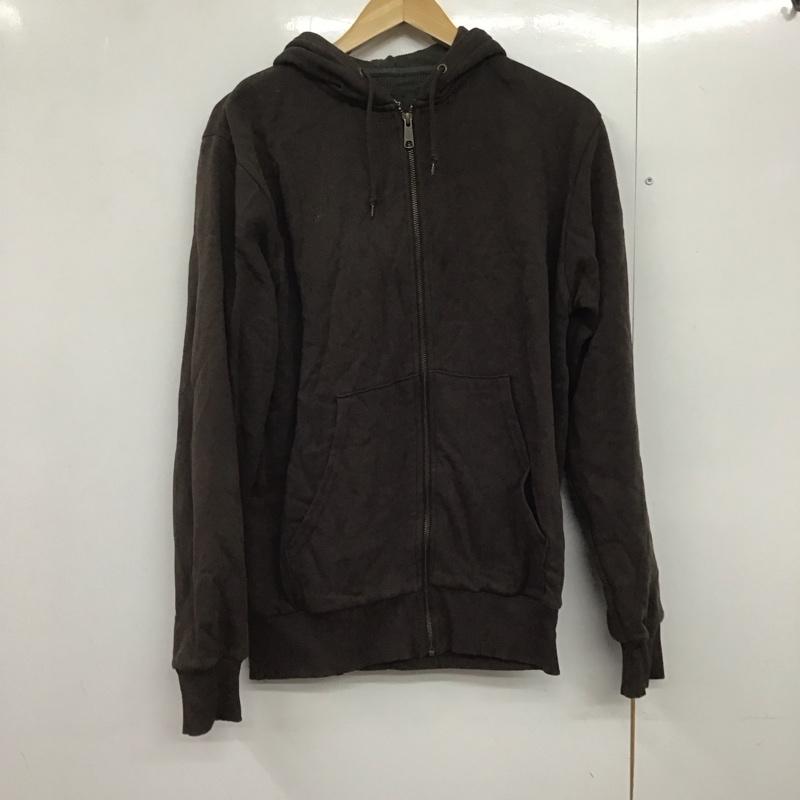 ディッキーズ Dickies パーカー 長袖 ジップアップパーカー 長袖パーカー カジュアルジャケット S 無地 茶 / ブラウン /  メンズ USED 古着 中古 10141422