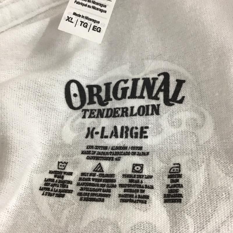 テンダーロイン TENDERLOIN Tシャツ 半袖 半袖カットソー プリントTシャツ クルーネックカットソー XL プリント 白 / ホワイト /  メンズ USED 古着 中古 10115942