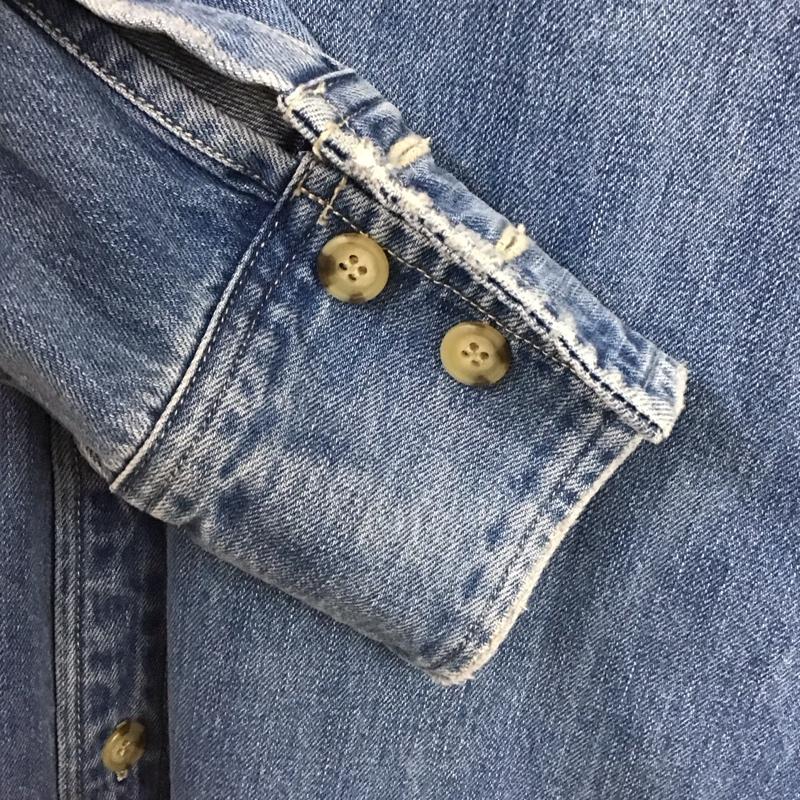 エヴリス EVRIS ジャケット、上着 ジャケット、ブレザー 372420100701 オーバーサイズデニムシャツジャケット FREE 無地 水色 / ライトブルー /  レディース USED 古着 中古 10147830