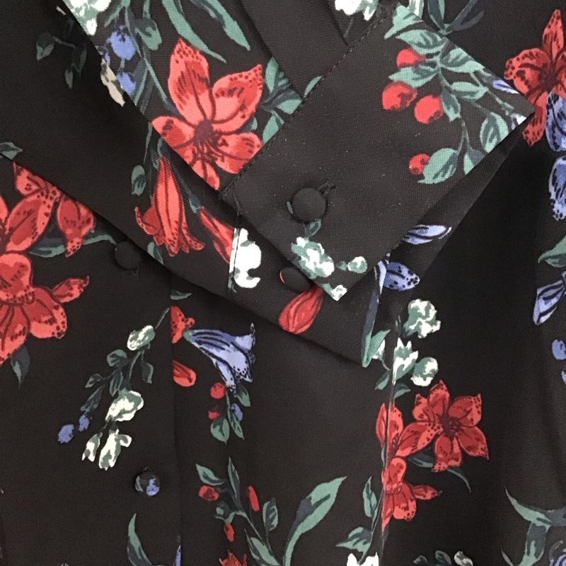 ジーナシス JEANASIS ワンピース ロングスカート JS070938MT バンドカラー 長袖 FREE 花柄 マルチカラー / マルチカラー /  レディース USED 古着 中古 10130436