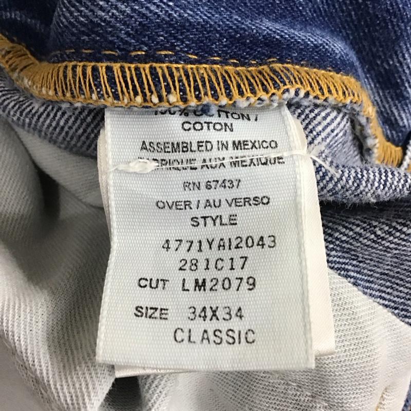 ポロジーンズカンパニー POLO JEANS COMPANY パンツ デニム、ジーンズ デニムパンツ ストレートパンツ ワイドパンツ カジュアルパンツ 34 無地 インディゴ / インディゴ /  メンズ USED 古着 中古 10114664