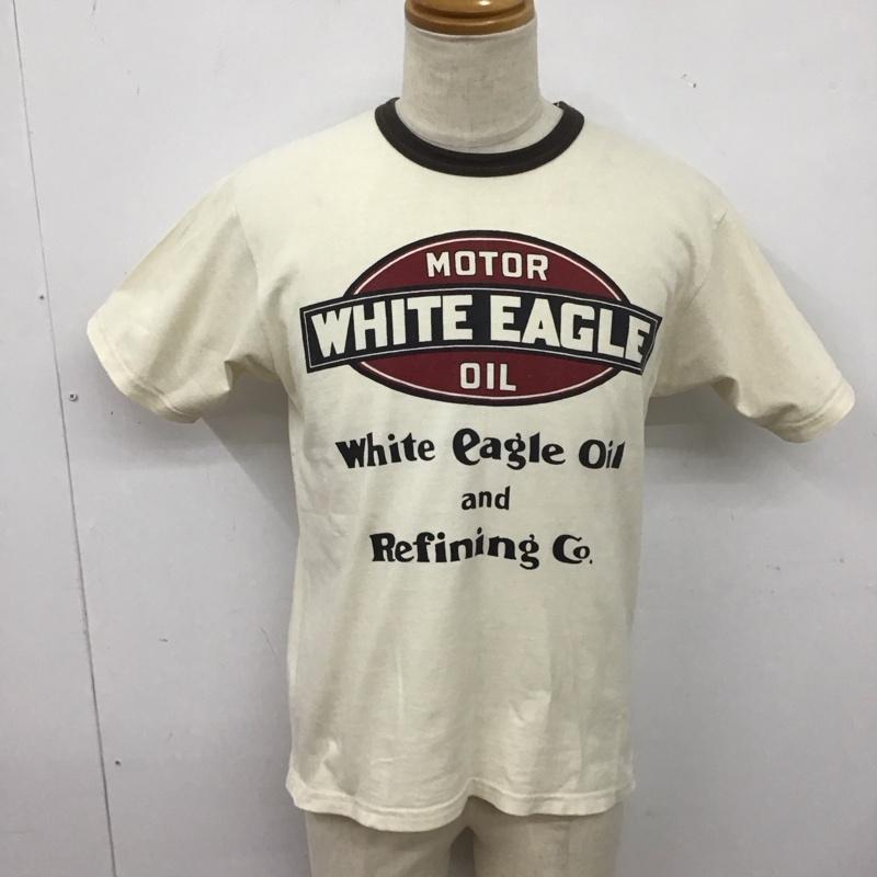 ブートレガーズ BOOTLEGGERS Tシャツ 半袖 半袖カットソー プリントTシャツ クルーネックカットソー M ロゴ、文字 白 / ホワイト /  メンズ USED 古着 中古 10125331