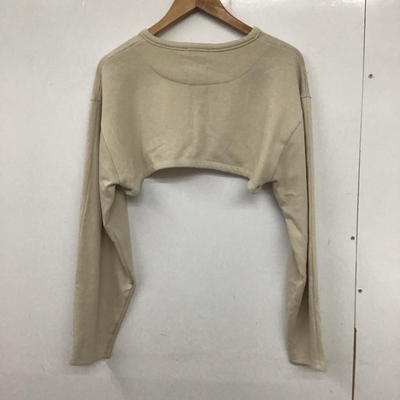 ザラ ZARA カットソー 長袖 M 無地 ベージュ / ベージュ /  レディース USED 古着 中古 10139568