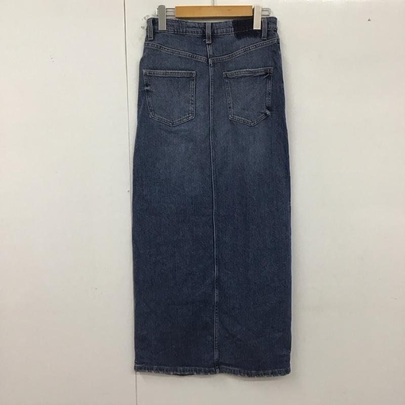 ザラ ZARA スカート ロングスカート デニムスカート XS 無地 水色 / ライトブルー /  レディース USED 古着 中古 10129447