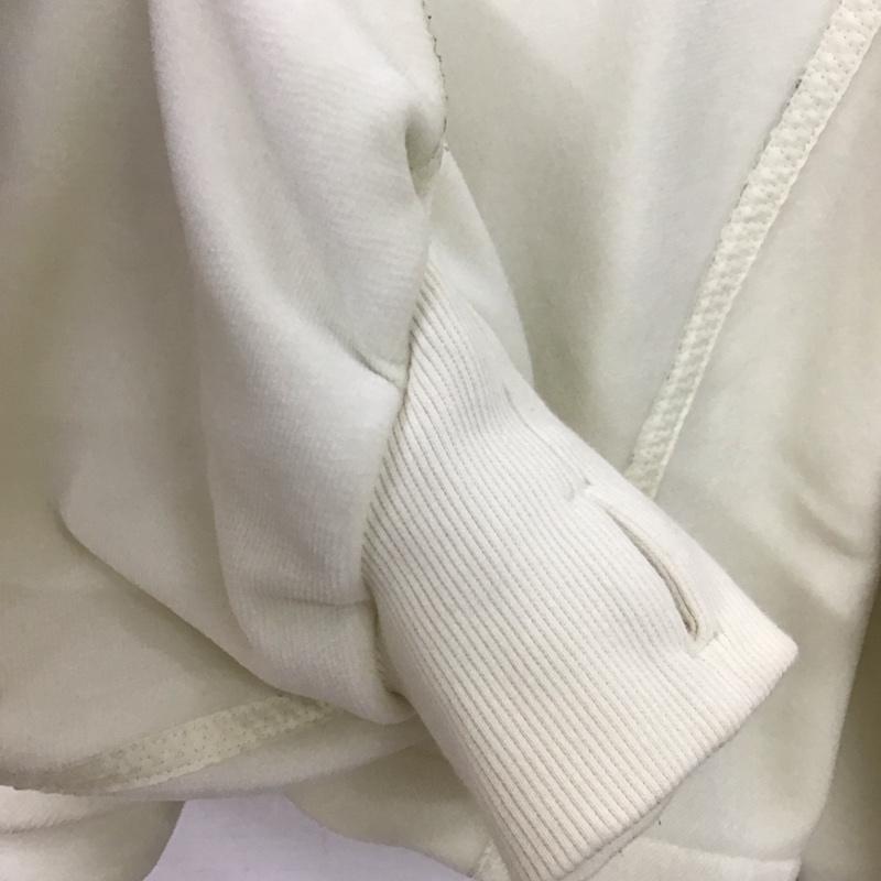 アディダス adidas トレーナー 長袖 ハーフジップ L 無地 オフホワイト / オフホワイト /  レディース USED 古着 中古 10147240