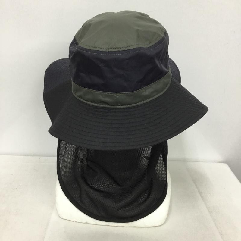 ロゴス LOGOS 帽子 ハット LS9NW04 2WAYハット 58cm ロゴ、文字 黒 / ブラック / X 紺 / ネイビー /  メンズ USED 古着 中古 10149445