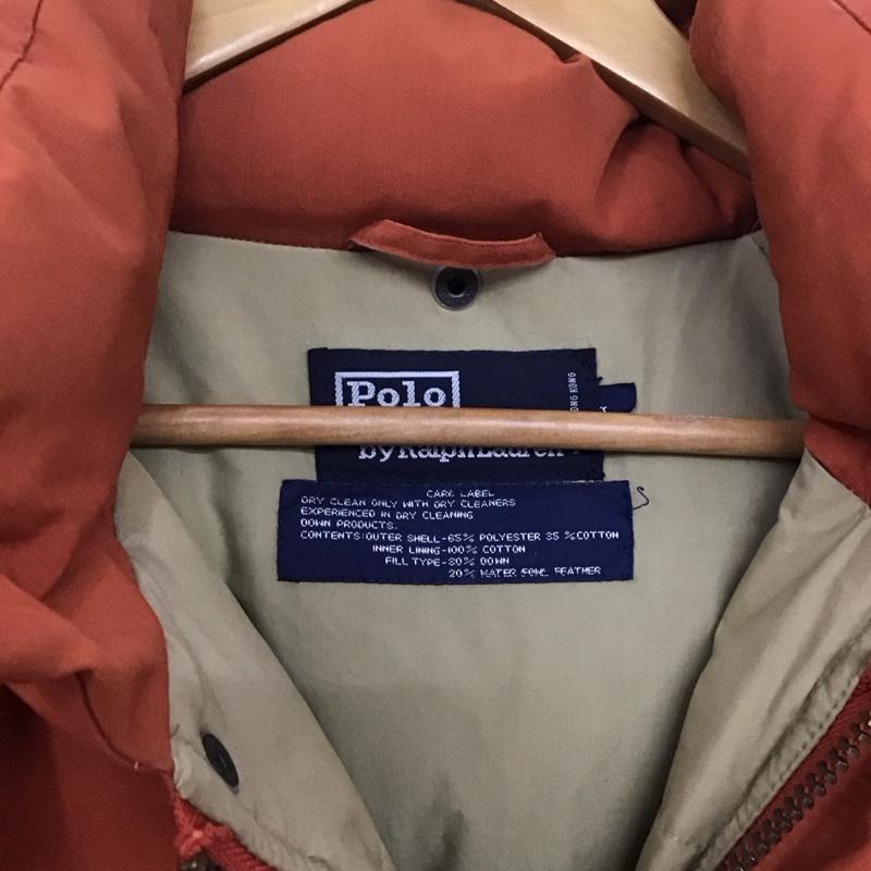 ポロバイラルフローレン Polo by RALPH LAUREN ジャケット、上着 ジャンパー、ブルゾン ジップアップジャケット アウター 古着 ジップアップパーカー L 無地 橙 / オレンジ /  メンズ USED 古着 中古 10143427