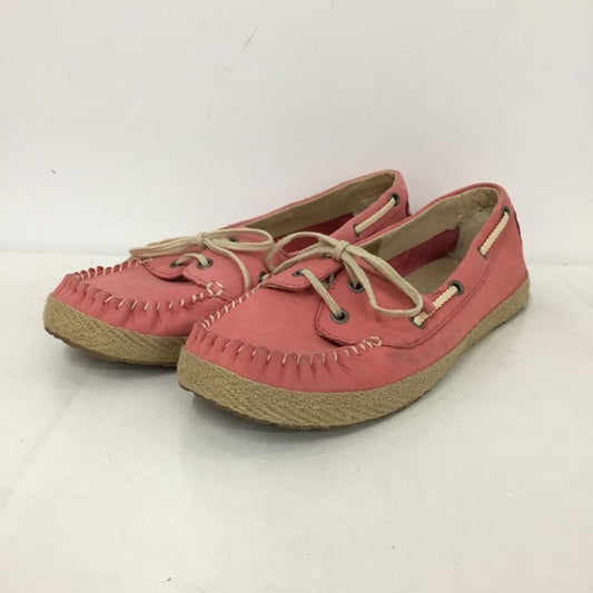 アグ UGG カジュアルシューズ カジュアルシューズ 1004110A デッキシューズ 25cm 25.0cm ロゴ、文字 桃 / ピンク /  レディース USED 古着 中古 10148401