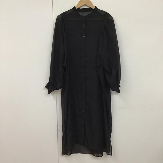 イング INGNI ワンピース ロングスカート M 無地 黒 / ブラック /  レディース USED 古着 中古 10130209